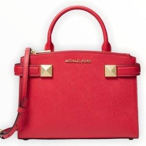 Michael Kors Karla Leather Medium East West Satchel ❤️ The Christmas Gift! 🎁